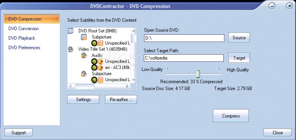 DVD Contractor screenshot
