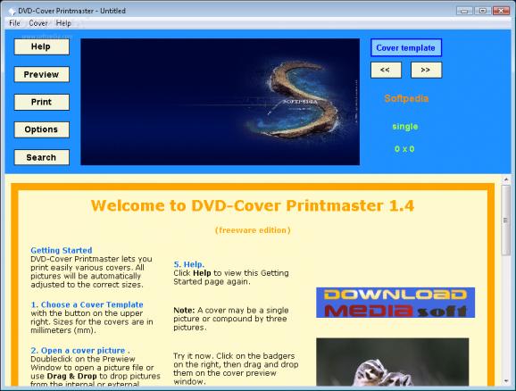DVD-Cover Printmaster screenshot