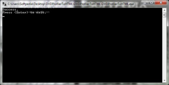 DVD Profiler to HTML screenshot
