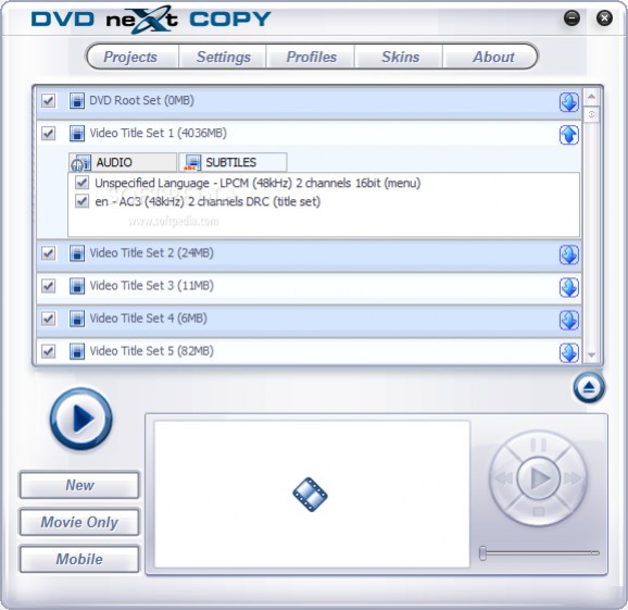 DVD neXt COPY Pro screenshot