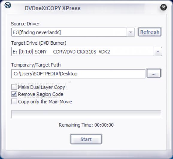 DVD neXt COPY XPress screenshot