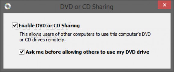DVD or CD Sharing screenshot