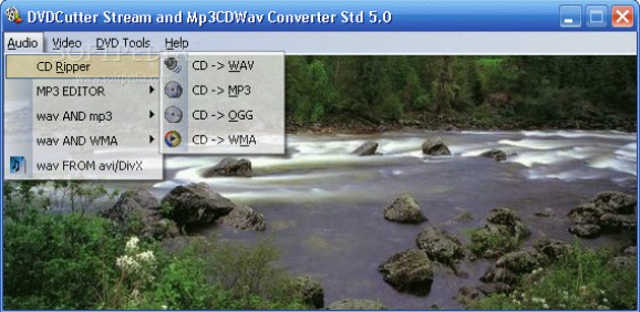 DVDCutter Stream and Mp3CDWav Converter Std. screenshot