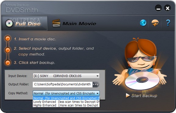 DVDSmith Movie Backup screenshot