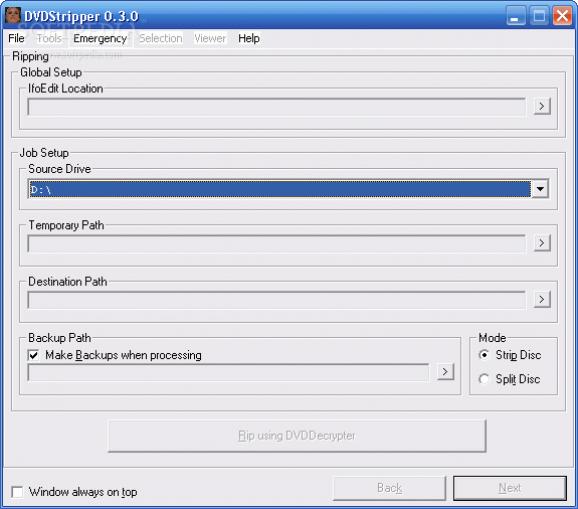 DVDStripper screenshot