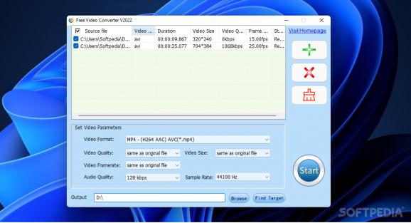 DVDVideoMedia Free Video Converter screenshot