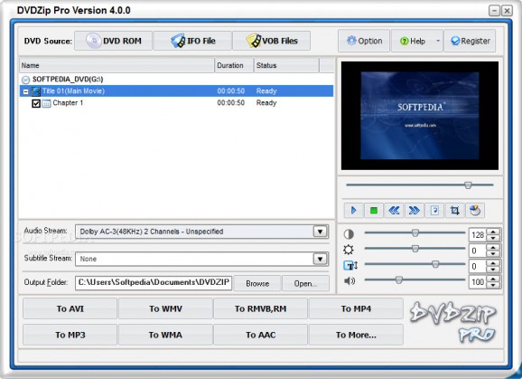 DVDZip Pro screenshot