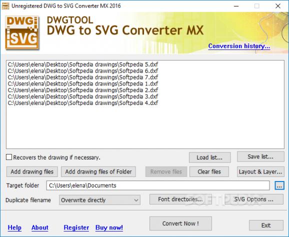 DWG to SVG Converter MX screenshot