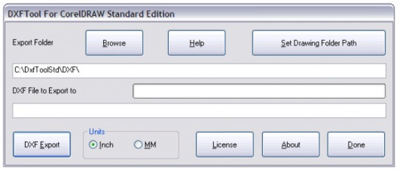 DXFTool Standard Edition for CorelDRAW screenshot