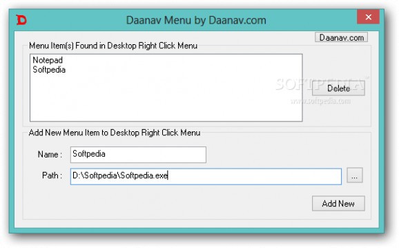 Daanav Menu screenshot