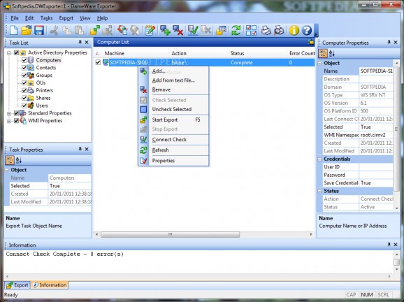 DameWare Exporter screenshot