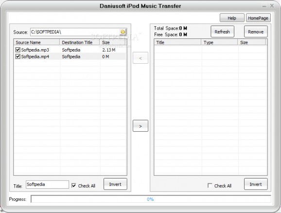 Daniusoft iPod Music Transfer screenshot
