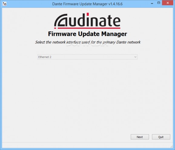 Dante Firmware Update Manager screenshot