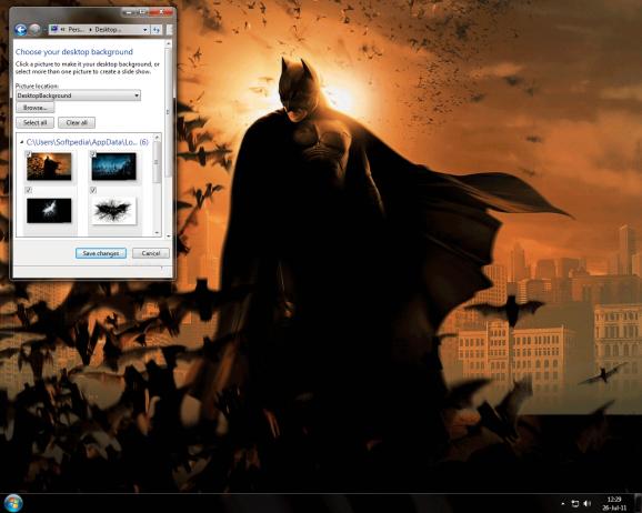 Dark Knight Rises Windows 7 Theme screenshot