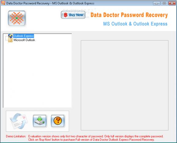 Data Doctor Outlook Password Recovery screenshot