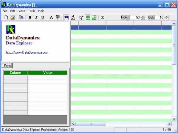 Data Explorer screenshot