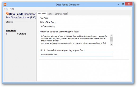Data Feeds Generator screenshot
