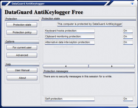 DataGuard AntiKeylogger Free screenshot