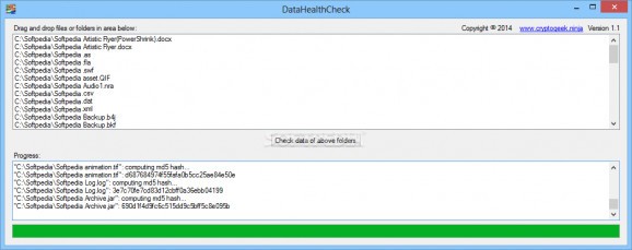 DataHealthCheck screenshot