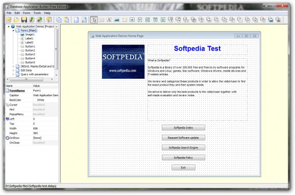 Database Application Builder Free screenshot