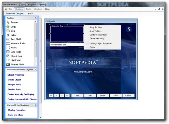 Database Oasis screenshot