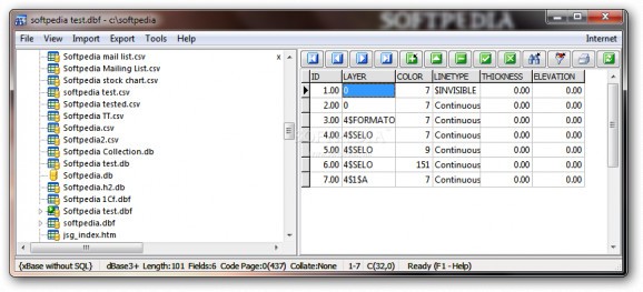 xBaseView Database Explorer screenshot