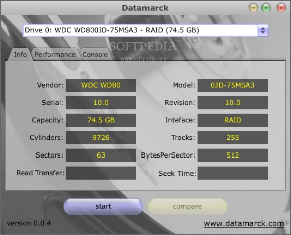 Datamarck screenshot