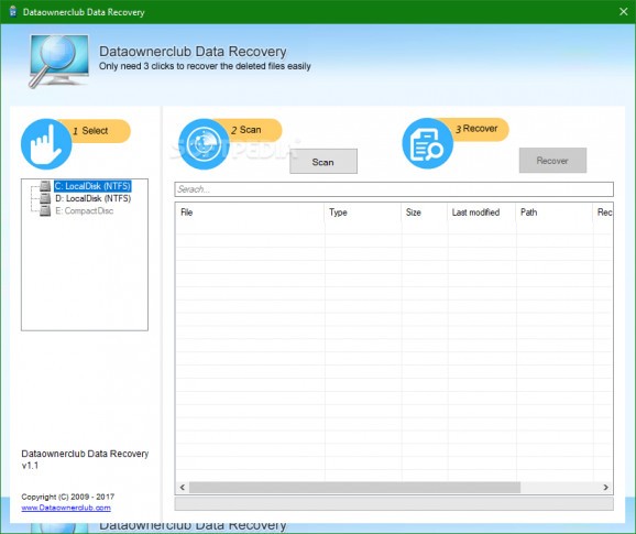 Dataownerclub Data Recovery screenshot