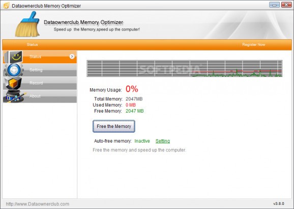 Dataownerclub Memory Optimizer screenshot