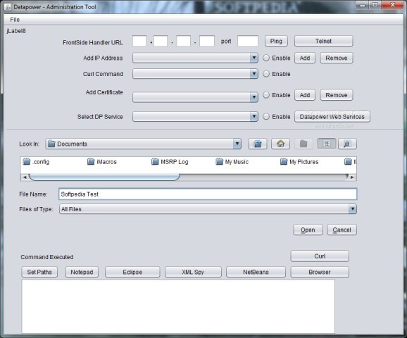 Datapower Administration Tool screenshot