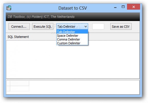 Dataset to CSV screenshot