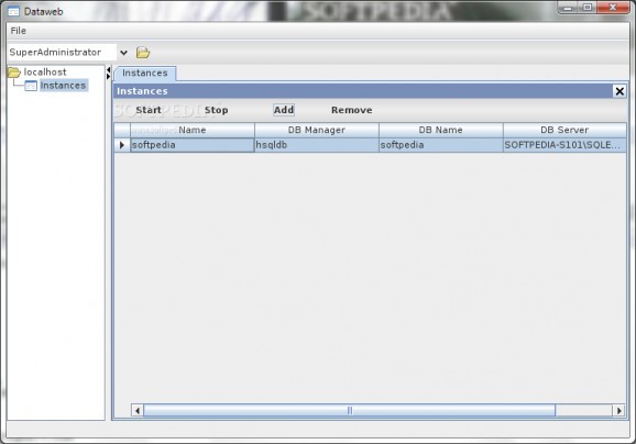 Dataweb Project screenshot