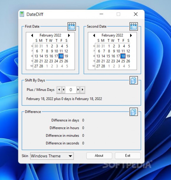 DateDiff screenshot
