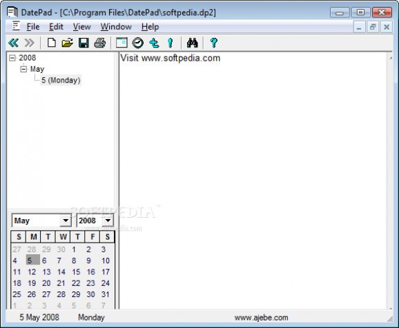 DatePad screenshot