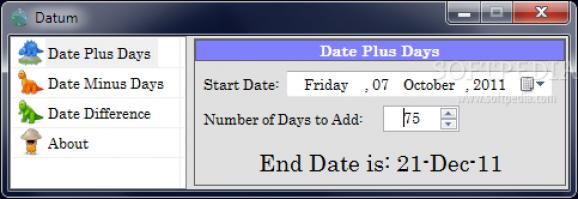 Datum screenshot