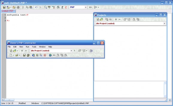 Davor's PHP Constructor screenshot