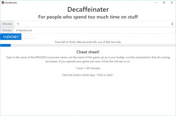Decaffeinater screenshot