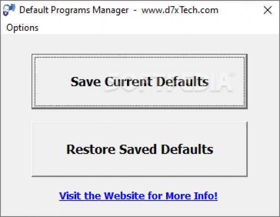 Default Programs Manager screenshot