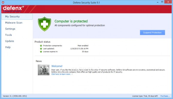 Defenx Security Suite screenshot