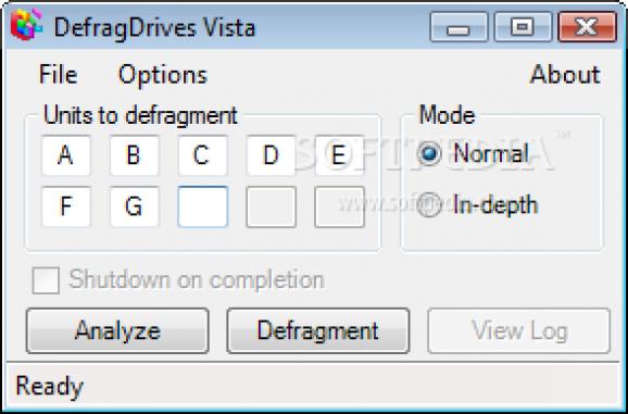 DefragDrives screenshot
