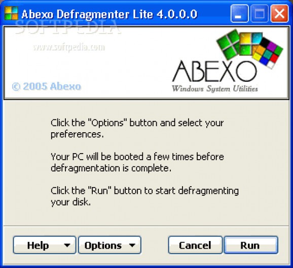 Defragmenter Lite screenshot