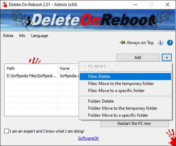 Delete.On.Reboot screenshot