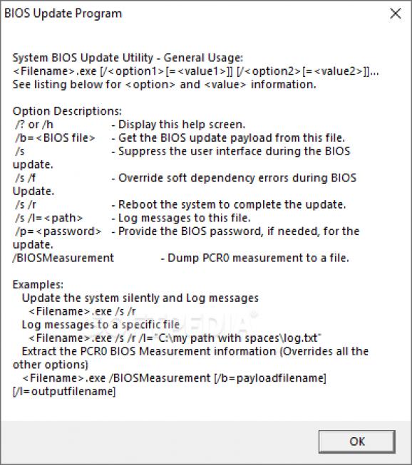 Dell 64BIT BIOS Flash Utility screenshot
