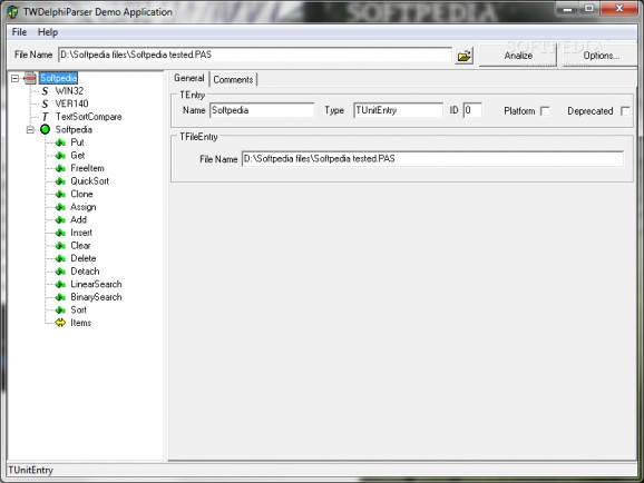 Delphi Simple Code Analyzer screenshot