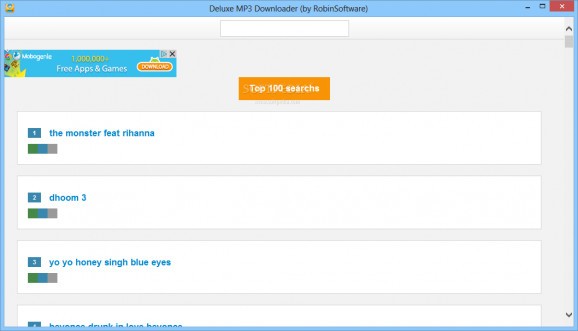 Deluxe MP3 Downloader screenshot