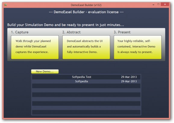 DemoEasel Builder screenshot