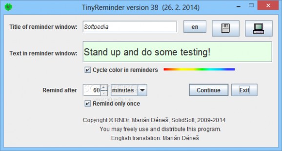 TinyReminder (formerly Remainder) screenshot