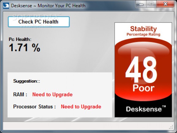 Desksense Monitor screenshot