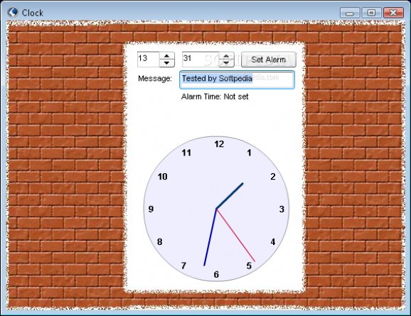 Desktop Alarm Clock Widget screenshot