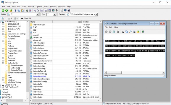 Desktop Explorer screenshot